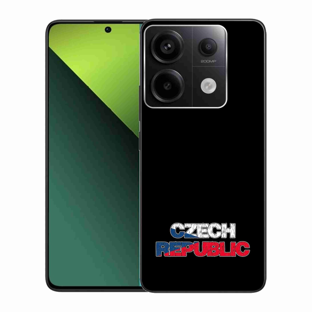 Gél borítás mmCase a Xiaomi Redmi Note 13 Pro 5G/Poco X6 5G - Csehország fekete háttérhez