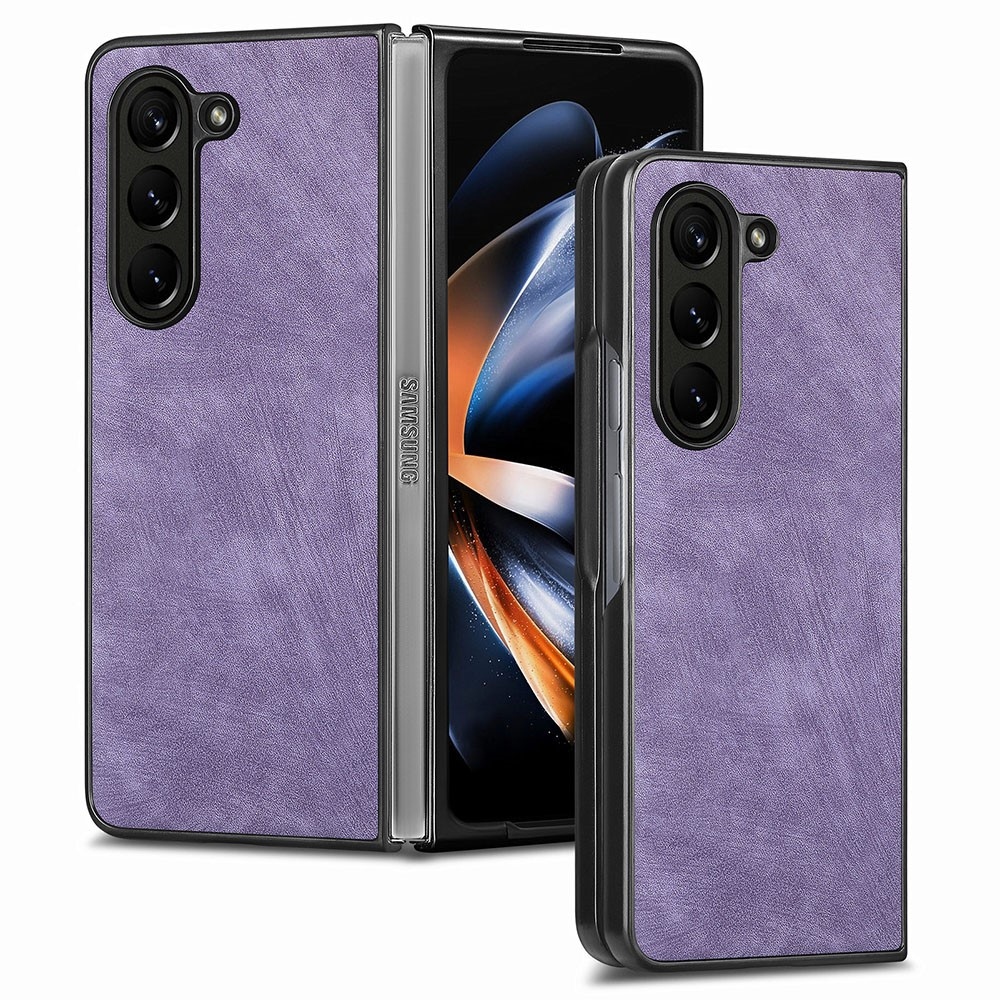 Vintage műanyag tok a Samsung Galaxy Z Fold5 5G készülékhez - lila