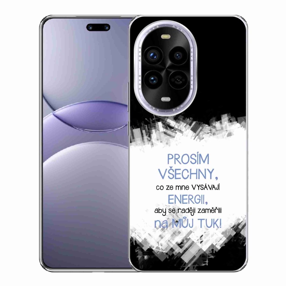 Gél borító mmCase a Huawei Nova 13 Pro 5G-hez - vicces szöveg 1 kék