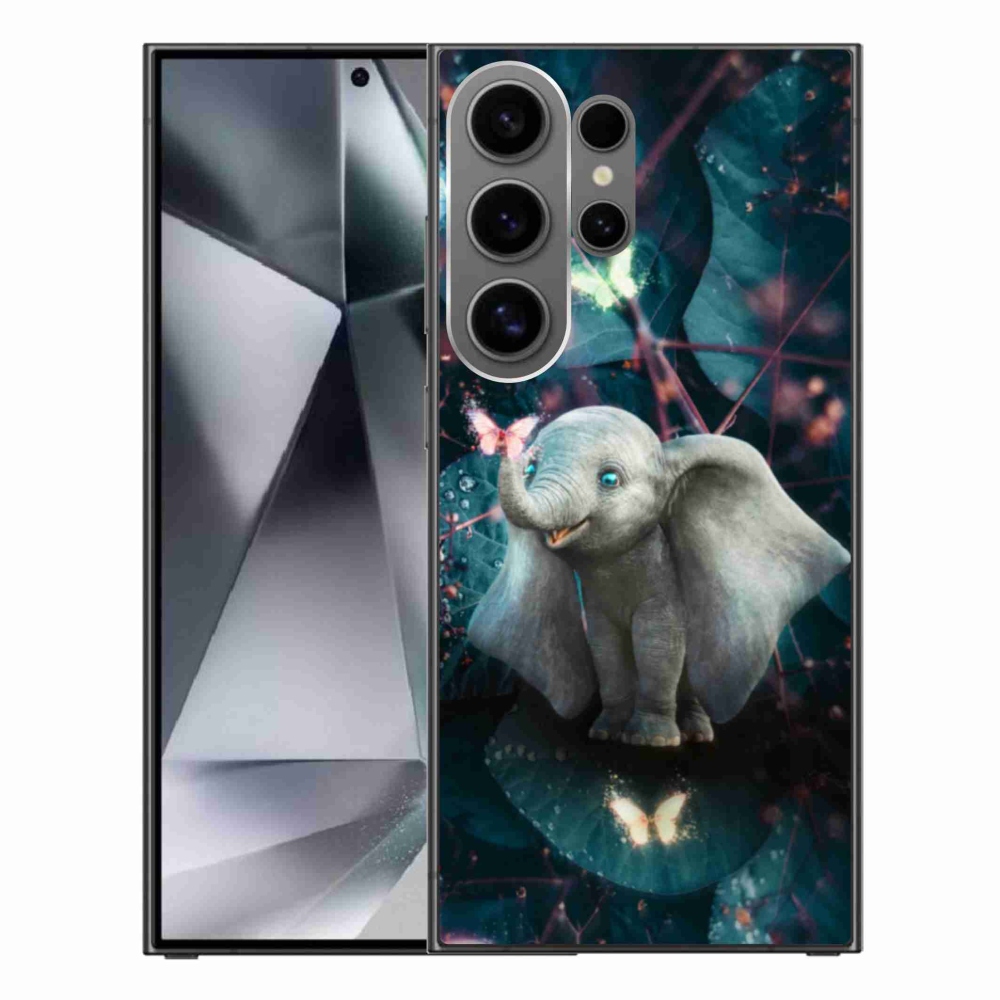 Gél borítás mmCase Samsung Galaxy S24 Ultra készülékhez - aranyos elefánt