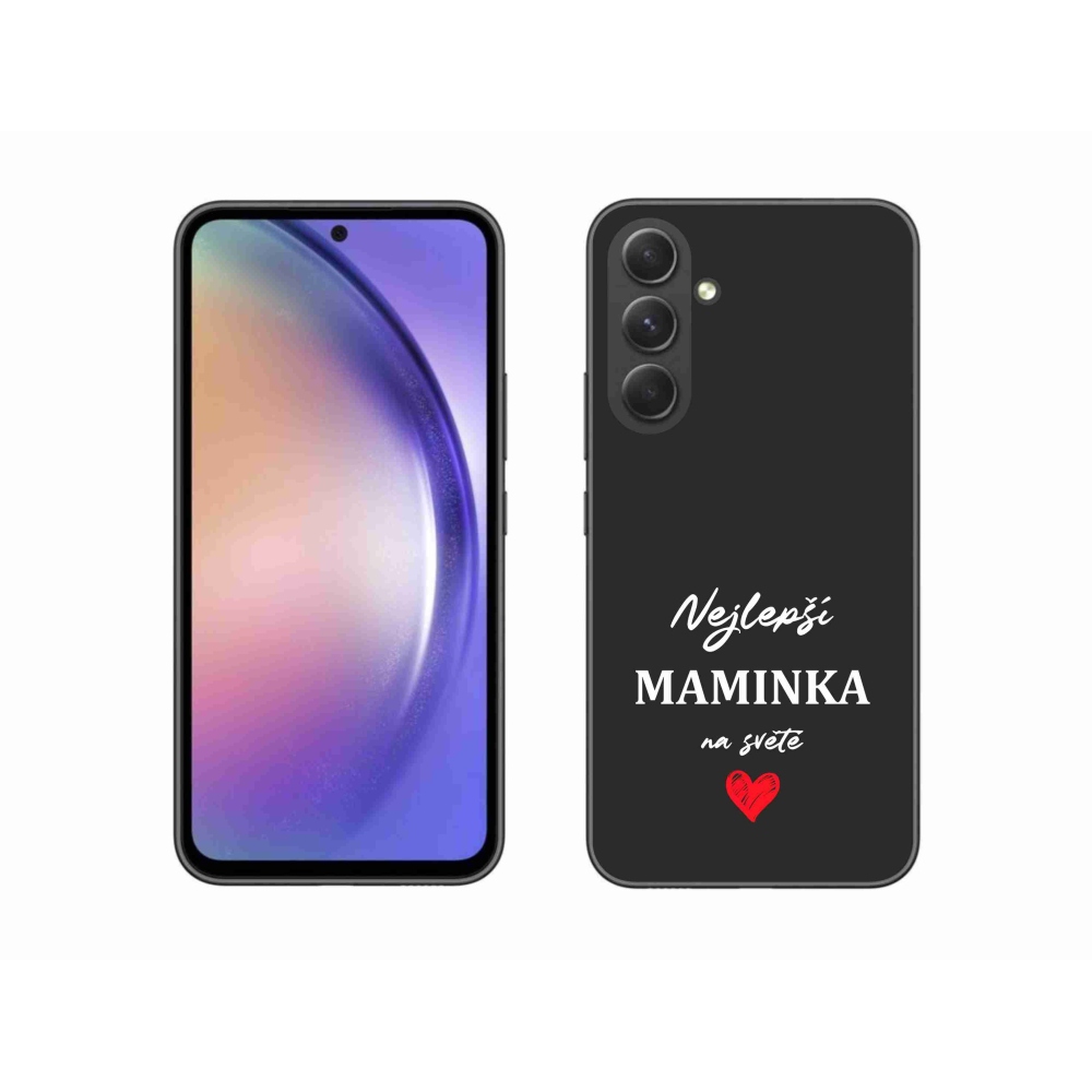 Gél borító mmCase Samsung Galaxy A54 5G - legjobb anya 1 fekete háttér