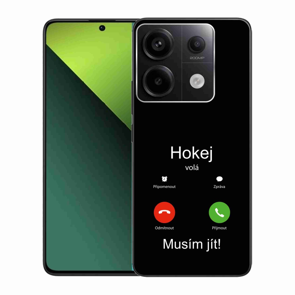Gél borítás mmCase a Xiaomi Redmi Note 13 Pro 5G/Poco X6 5G - hoki hívások fekete háttérrel
