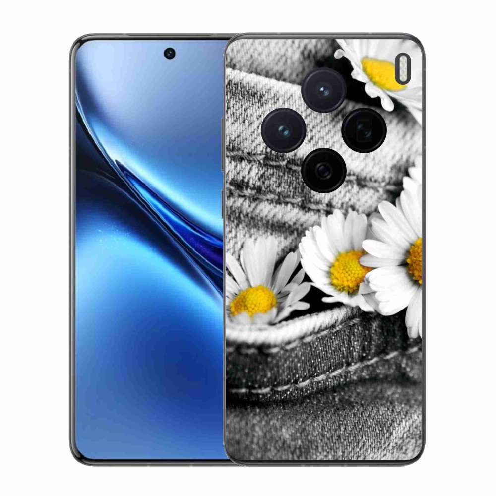 Zselés borító mmCase a Vivo X200 5G-hez - margarétás