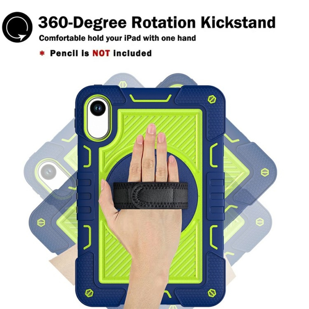 Strape tartós borító kézi fogantyúval és pánttal Xiaomi Redmi Pad 2 - kék/zöld