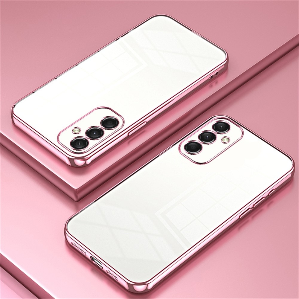 Vágott zselés csillogó tok Samsung Galaxy A16 4G/5G készülékhez - rózsaszín
