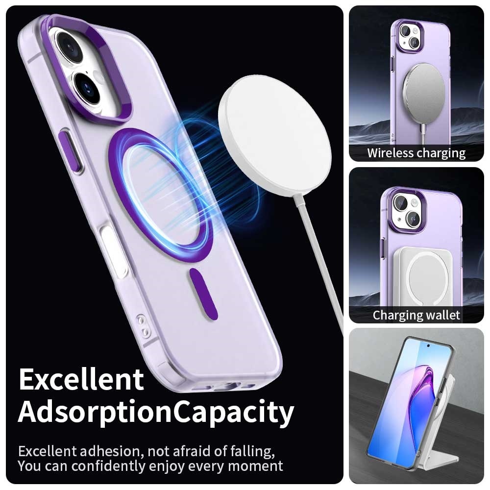 Candy zselés tok MagSafe iPhone 17 készülékhez - lila