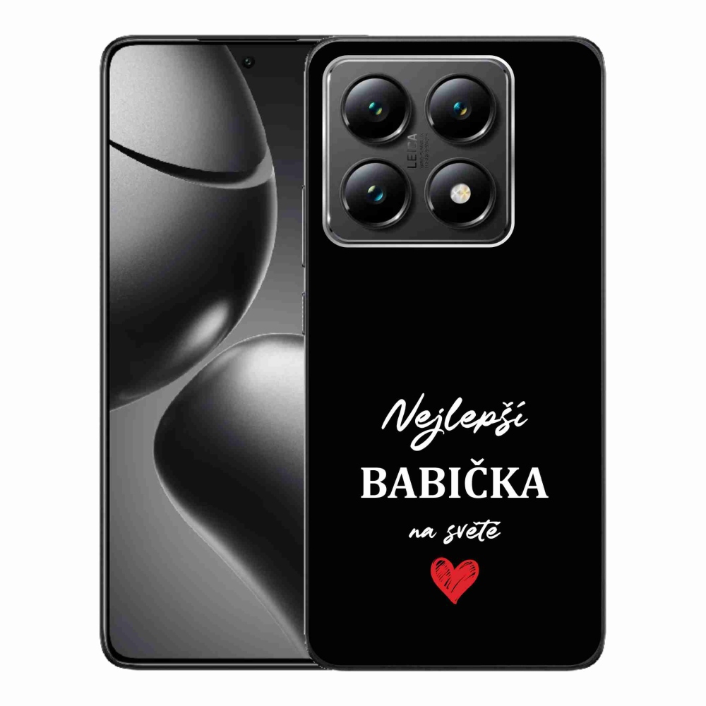 Gélburkolat mmCase a Xiaomi 14T-hez - a legjobb nagymama 1 fekete háttérrel