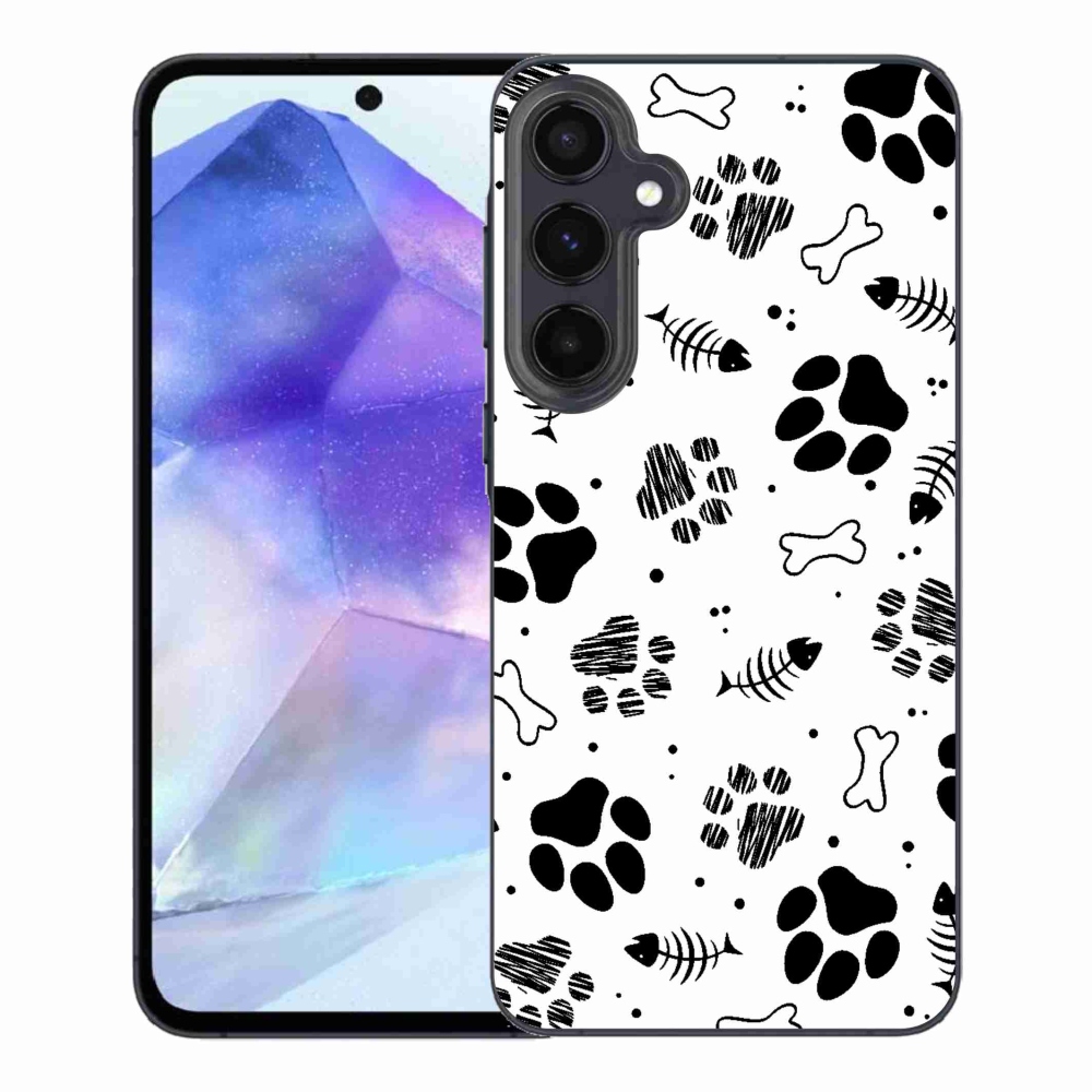 Zselés borítás mmCase Samsung Galaxy A55 5G - kutyamancsok 1