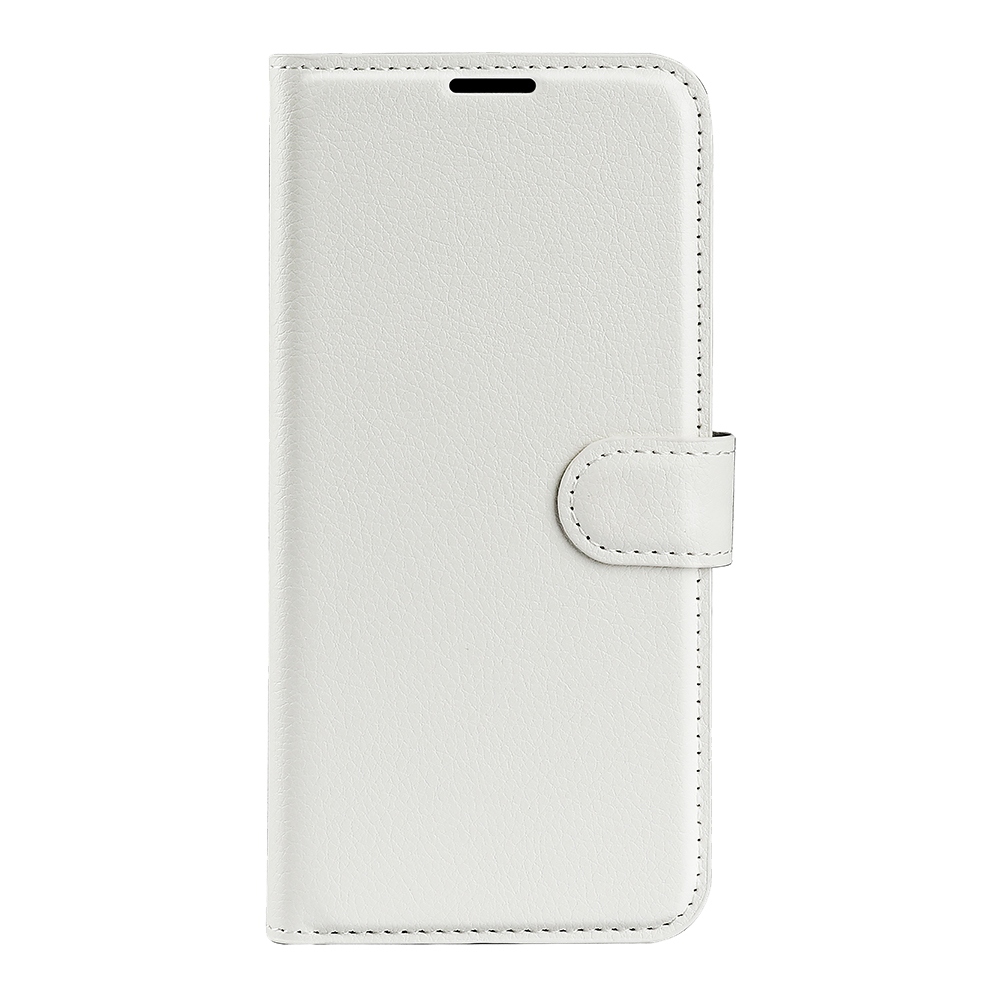Litchi könyv tok a Xiaomi Poco F7 5G-hez - fehér