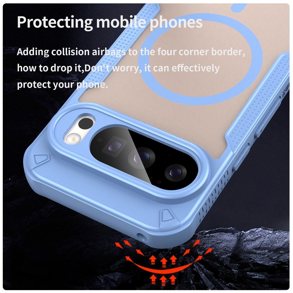 Froste tartós védőburkolat MagSafe-val a Google Pixel 10 Pro-hoz - kék