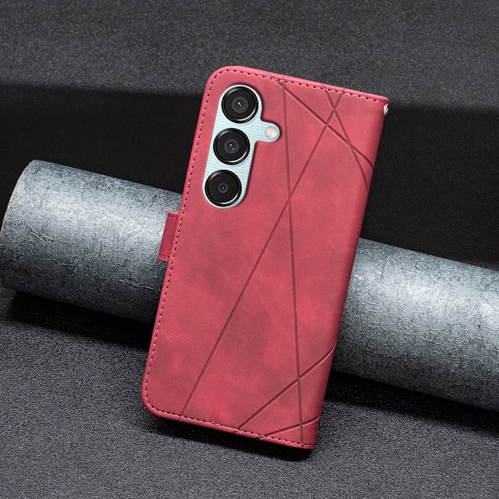 BINFEN könyvtáska Samsung Galaxy M15 5G - piros