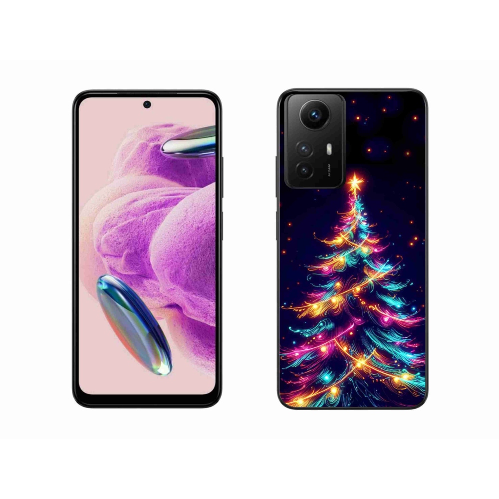 Gél borítás mmCase a Xiaomi Redmi Note 12S-hez - neon karácsonyfa