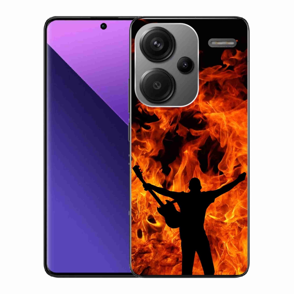 Gél borítás mmCase a Xiaomi Redmi Note 13 Pro+ 5G - zenész és tűz
