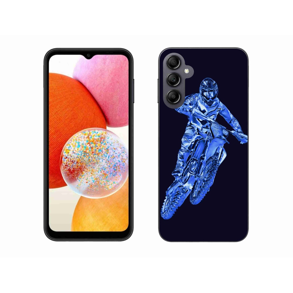 Gél védőhuzat mmCase Samsung Galaxy A14 4G/5G - motocross 1