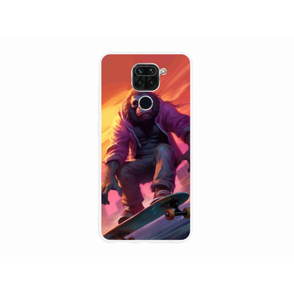 Gél borítás mmCase a Xiaomi Redmi Note 9-hez - gorilla a gördeszkán