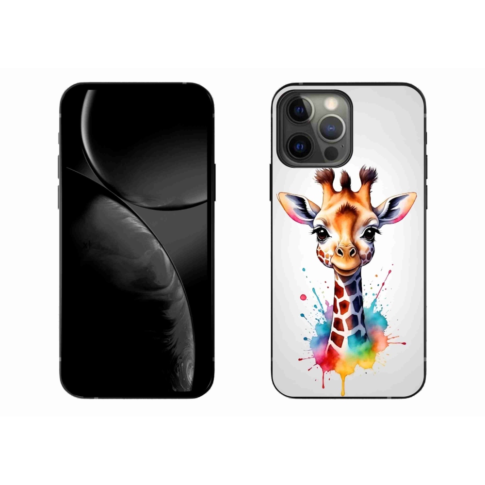 Zselés borítás mmCase iPhone 13 Pro Max készülékhez - zsiráf 1