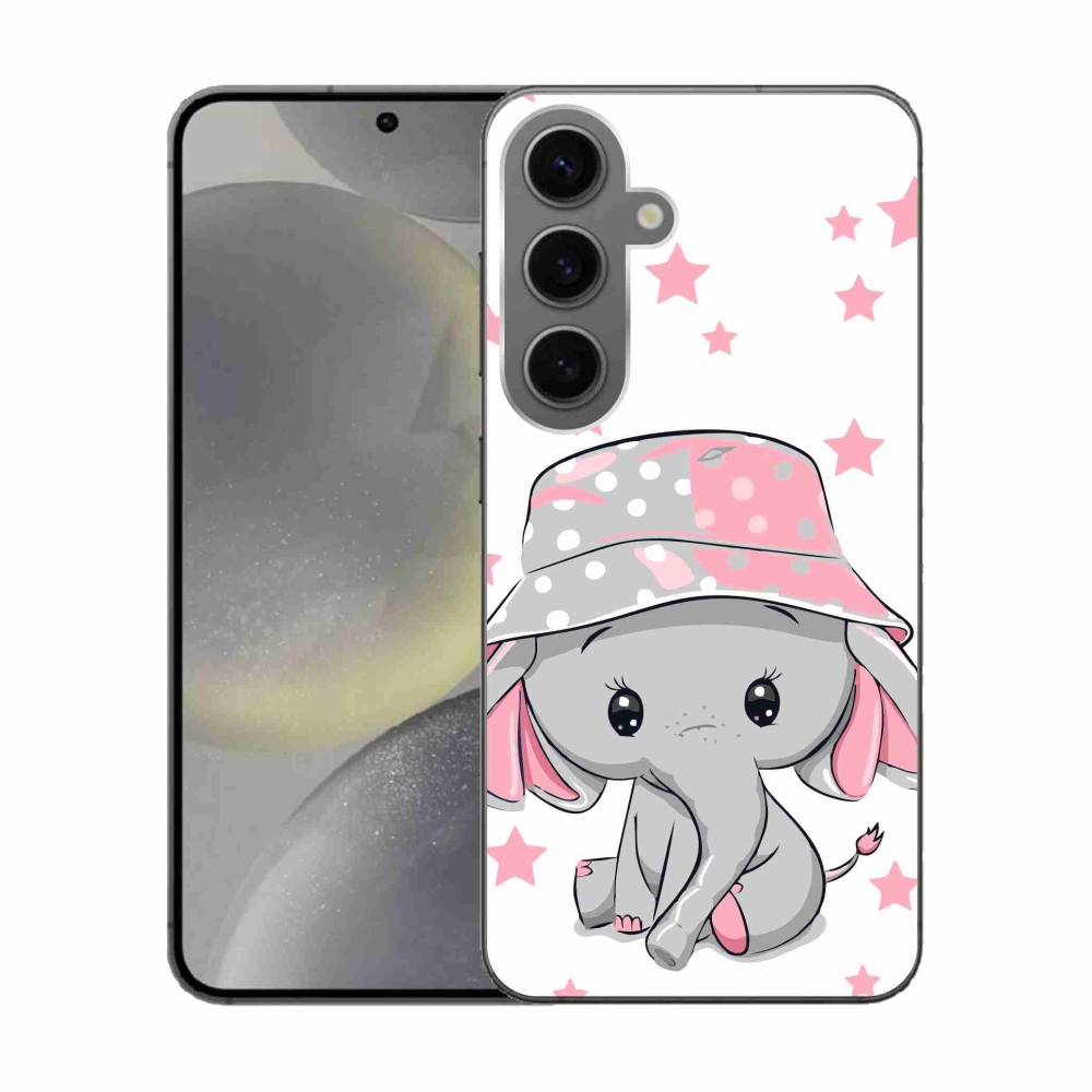 Gél védőhuzat mmCase Samsung Galaxy S24 készülékhez - rózsaszín elefánt