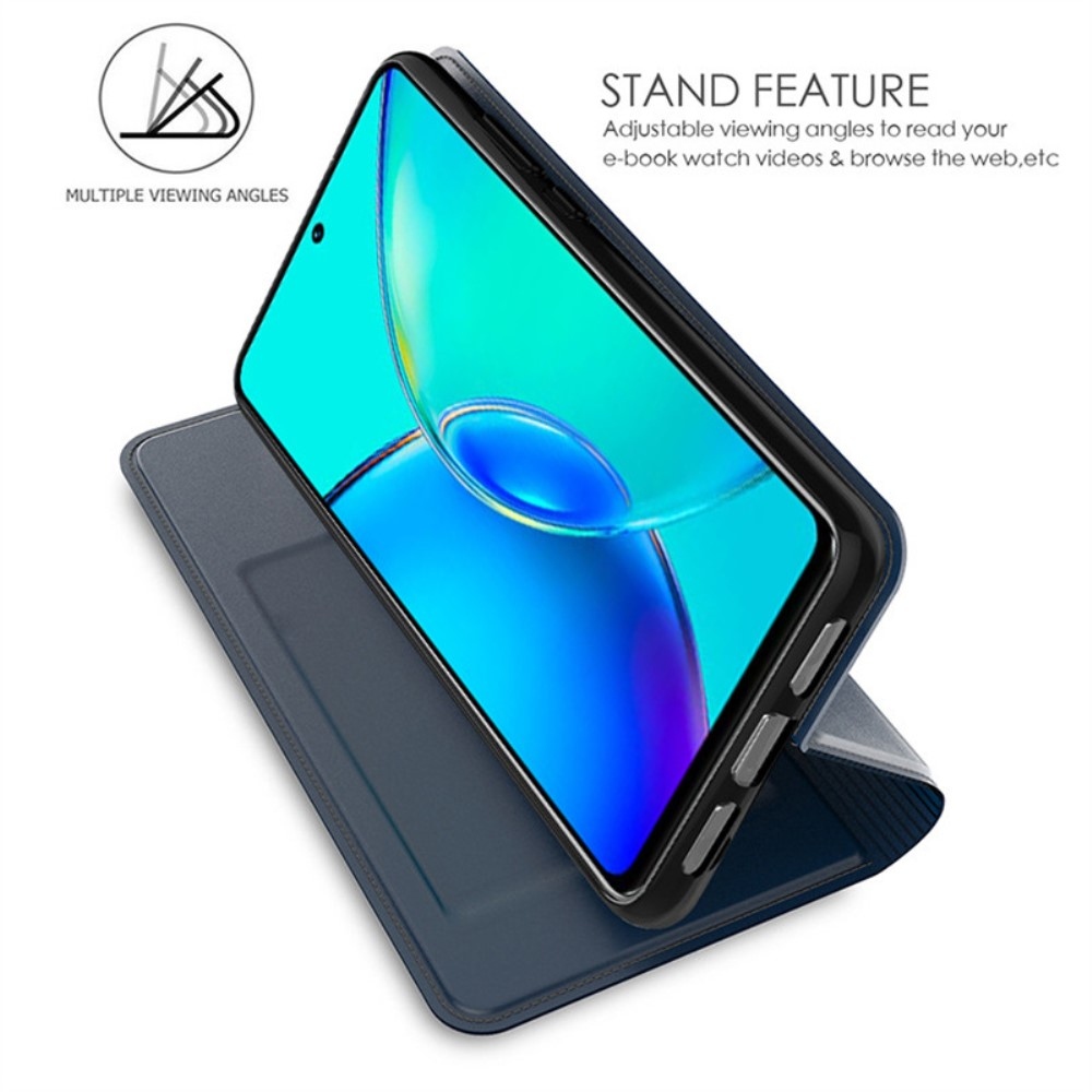 DUX könyvtáska a Vivo X100 Pro 5G készülékhez - sötétkék