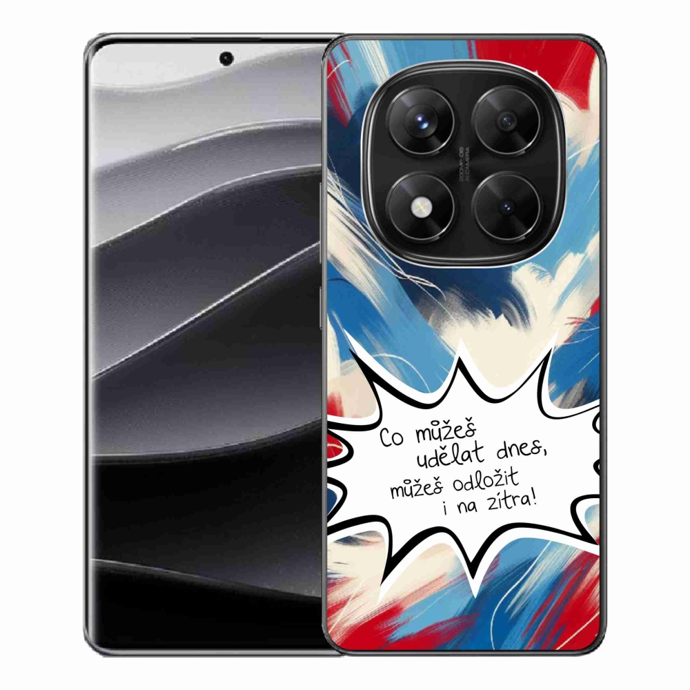 Gél borító mmCase a Xiaomi Redmi Note 14 Pro 5G/Poco X7 5G számára - vicces szöveg 9 fehér háttér