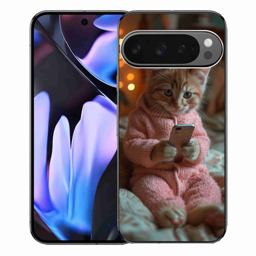 Zselés borítás mmCase a Google Pixel 9 Pro XL-hez - baba a mobillal