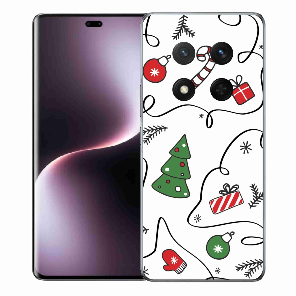 Gél borító mmCase a Honor Magic 7 Lite 5G számára - karácsonyi motívumok