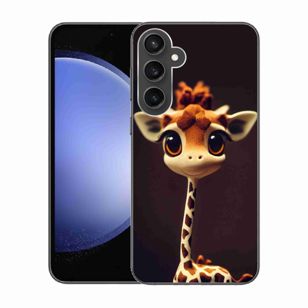 Zselés borítás mmCase Samsung Galaxy S23 FE - kis zsiráfhoz