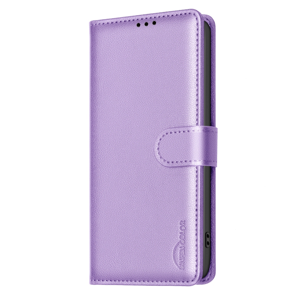 BINFEN könyvtáska iPhone 17 Air készülékhez - lila