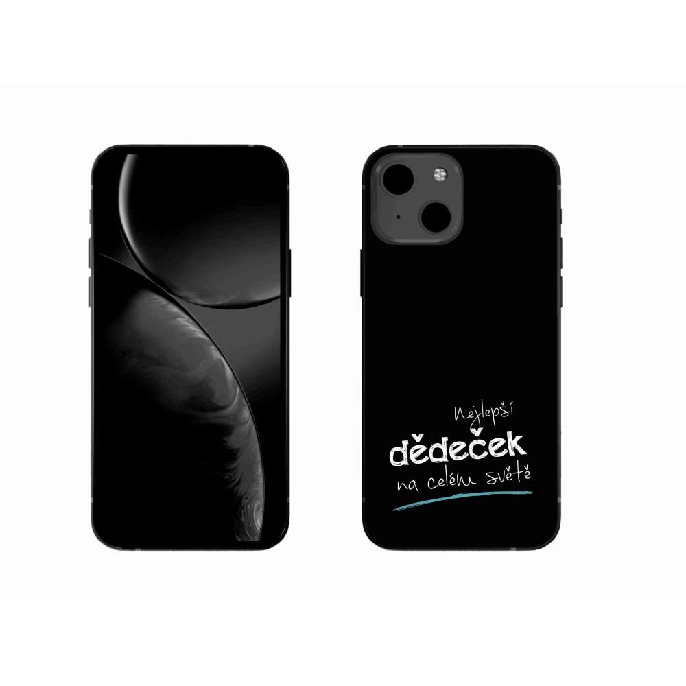 Gél borítás mmCase iPhone 13 6.1 készülékhez - Legjobb nagypapa 3 fekete háttér