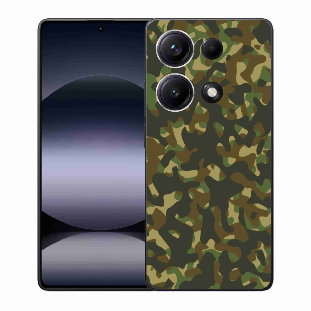 Gél borítás mmCase a Xiaomi Redmi Note 14S-hez - terepszínű minta 1