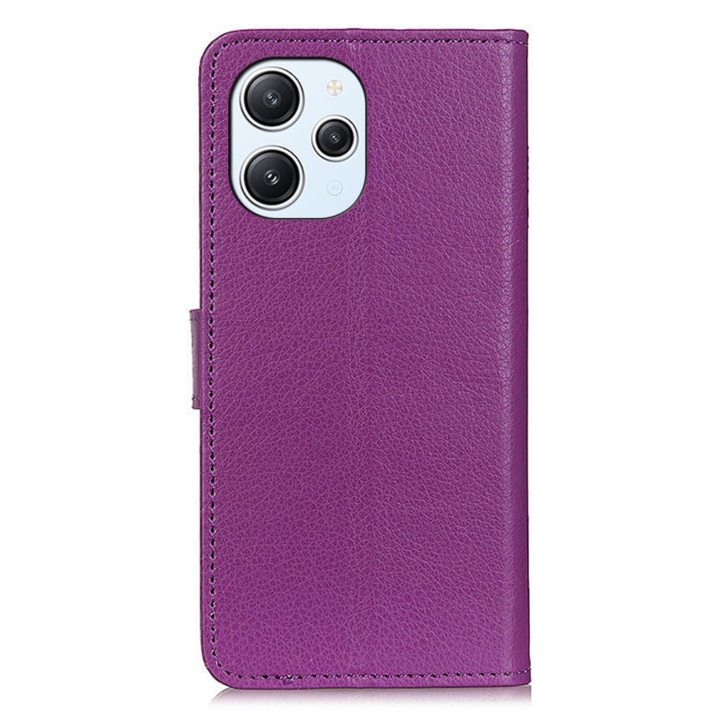 Litchie könyv tok a Xiaomi Redmi 12 4G/5G készülékhez - lila