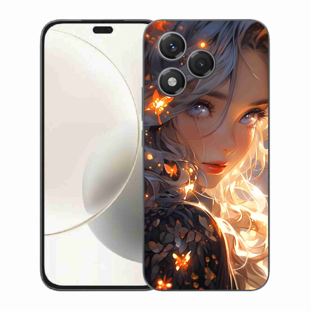 Gél borító mmCase a Honor 400 Lite-hoz - lány és pillangók