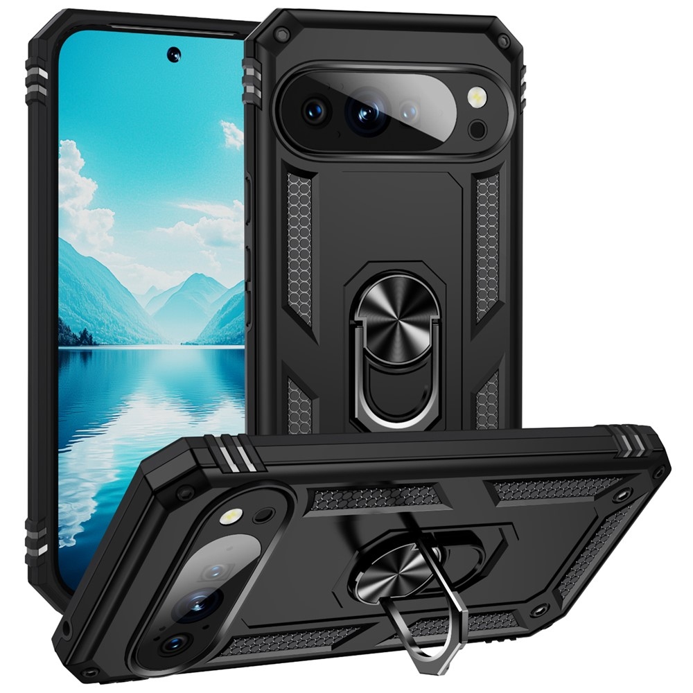 Gyűrűálló borítás a Google Pixel 10 Pro/Pixel 10 készülékhez - fekete