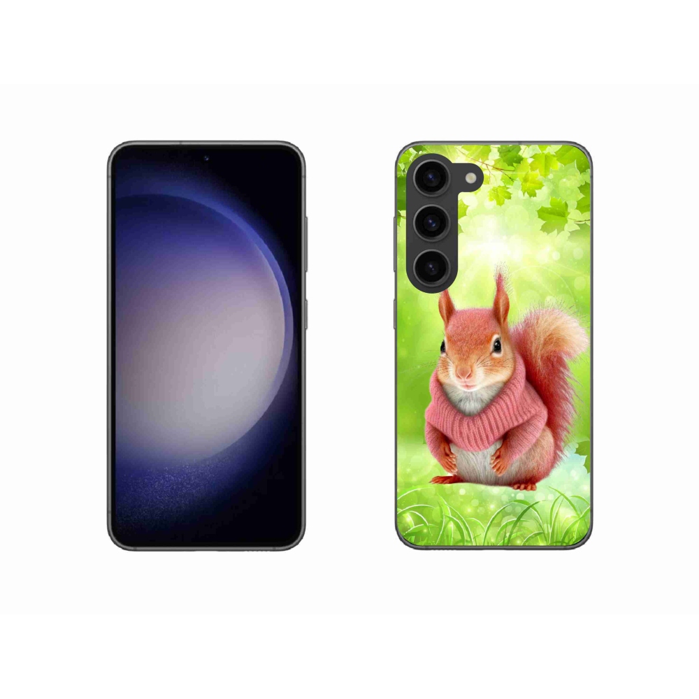 Zselés borítás mmCase Samsung Galaxy S23 5G - mókus pulóverben