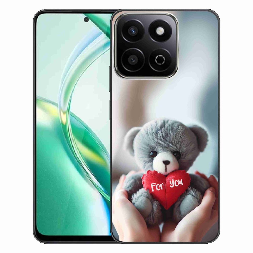 Gél borító mmCase a Honor 200 Smart 5G számára - mackó a szerelmesek számára