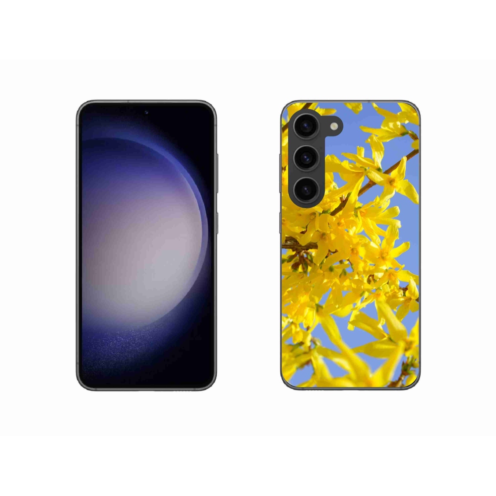 Gél borítás mmCase Samsung Galaxy S23 5G - sárga virágok