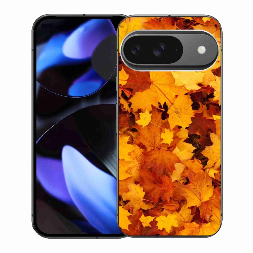 Gél borítás mmCase a Google Pixel 9/9 Pro számára - juharlevelek
