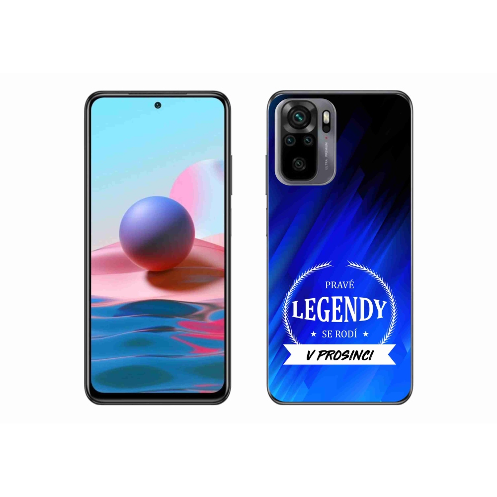Gél borítás mmCase a Xiaomi Redmi Note 10 4G - Legends decemberben kék háttérrel
