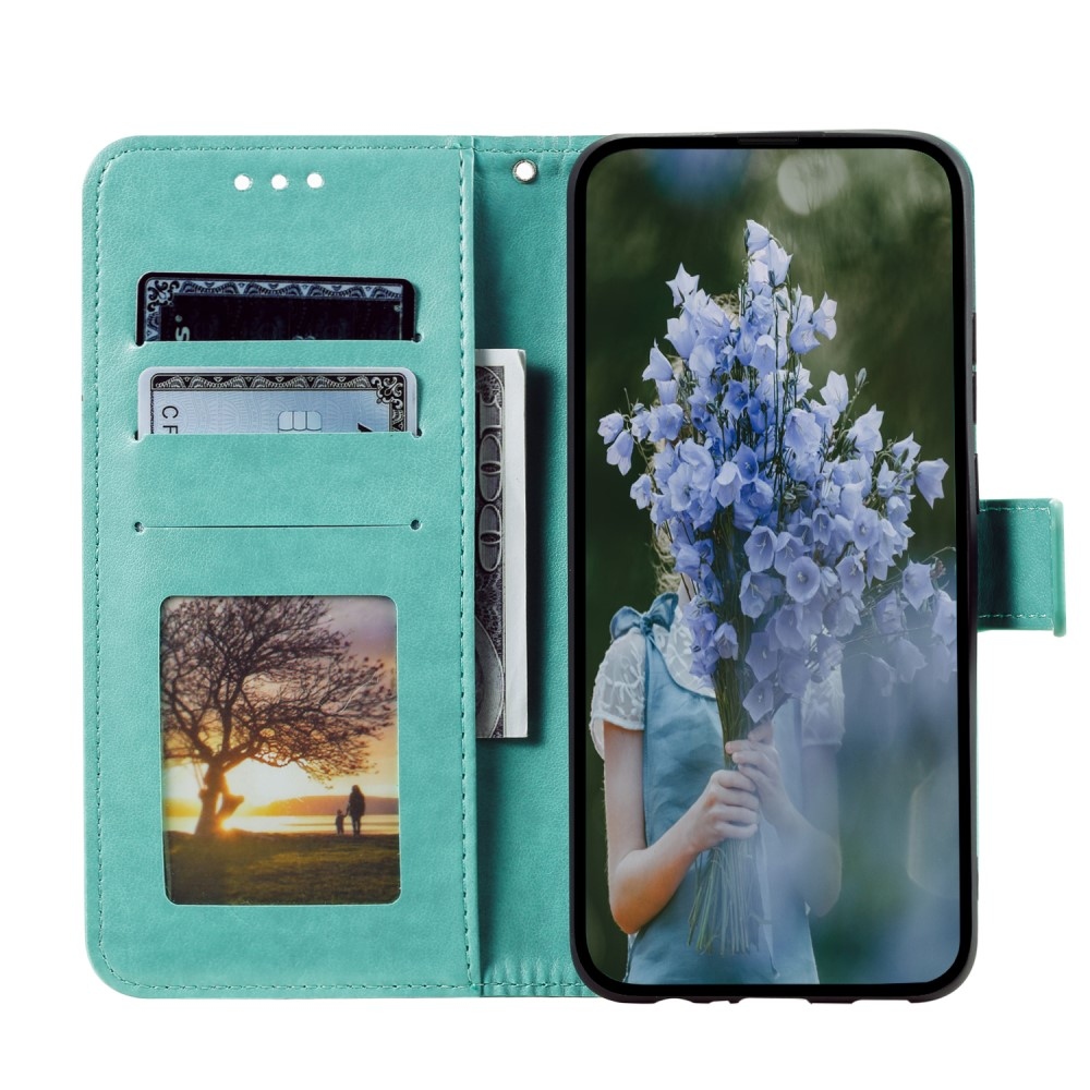 Mandala könyv tok Xiaomi 15-öshöz - teal színű