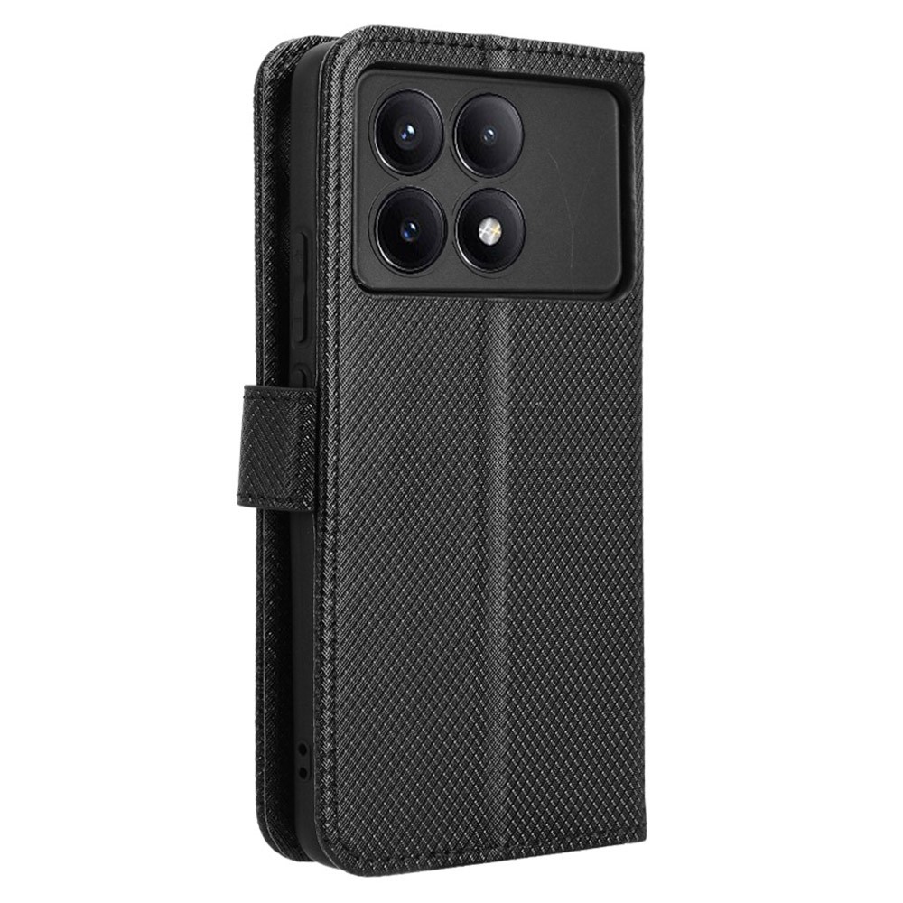 Csuklótáska a Xiaomi Poco X6 Pro 5G számára - fekete