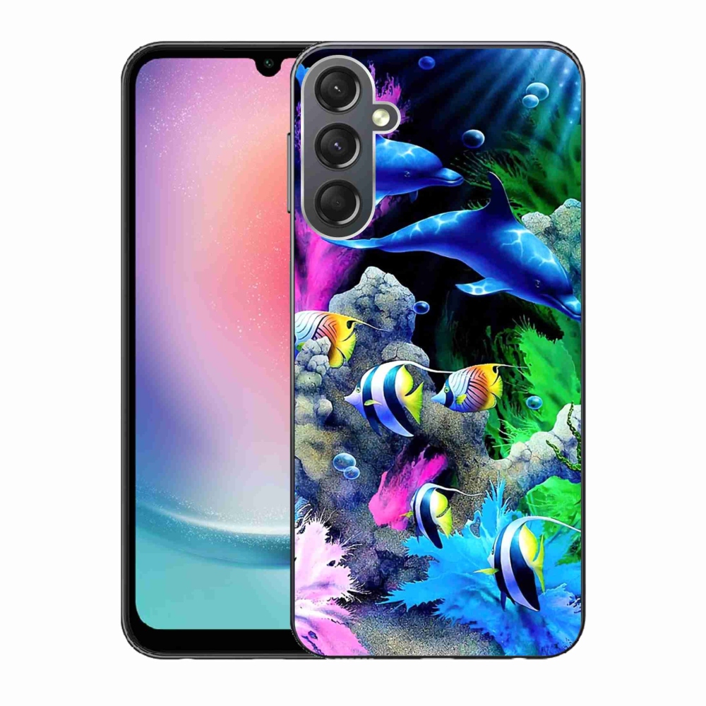 Gél tok mmCase a Samsung Galaxy A24 készülékhez - tengeri világ