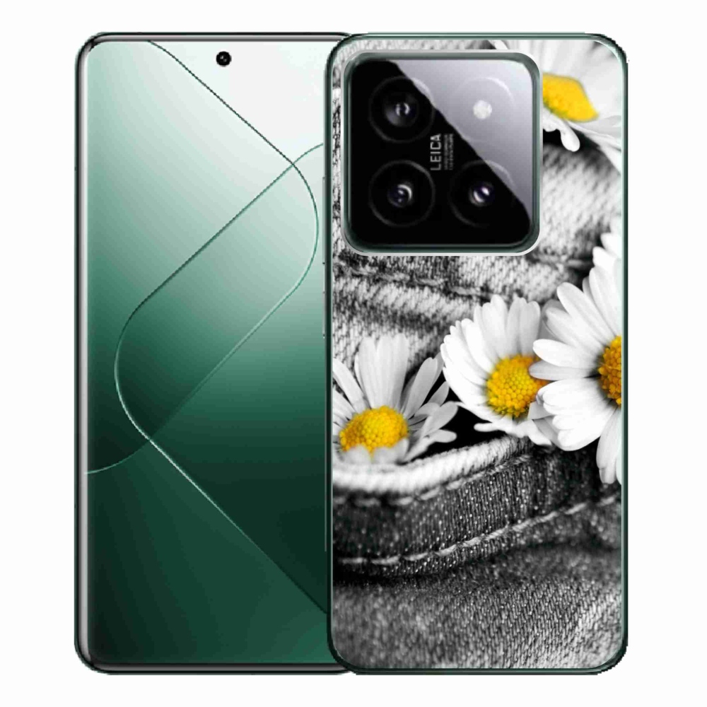 Gél tok mmCase a Xiaomi 14 Pro-hoz - százszorszépek