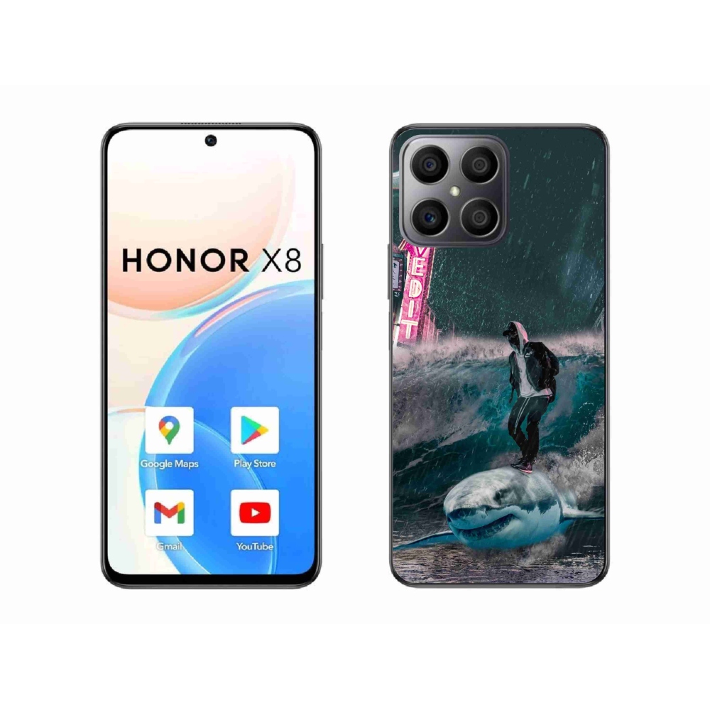 Zselés borítás mmCase a Honor X8-hoz - cápa