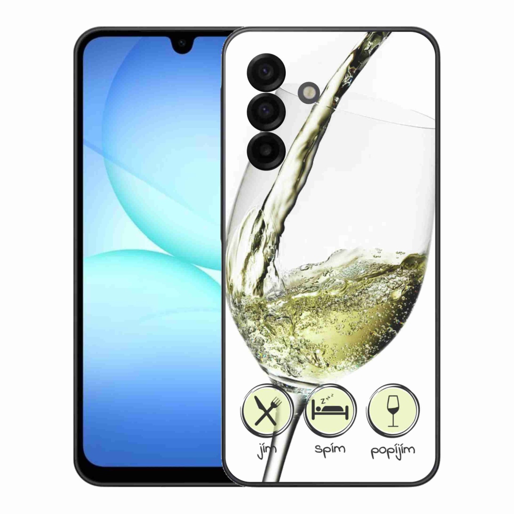 Zselés borítás mmCase Samsung Galaxy A17 5G - borospohár fehér