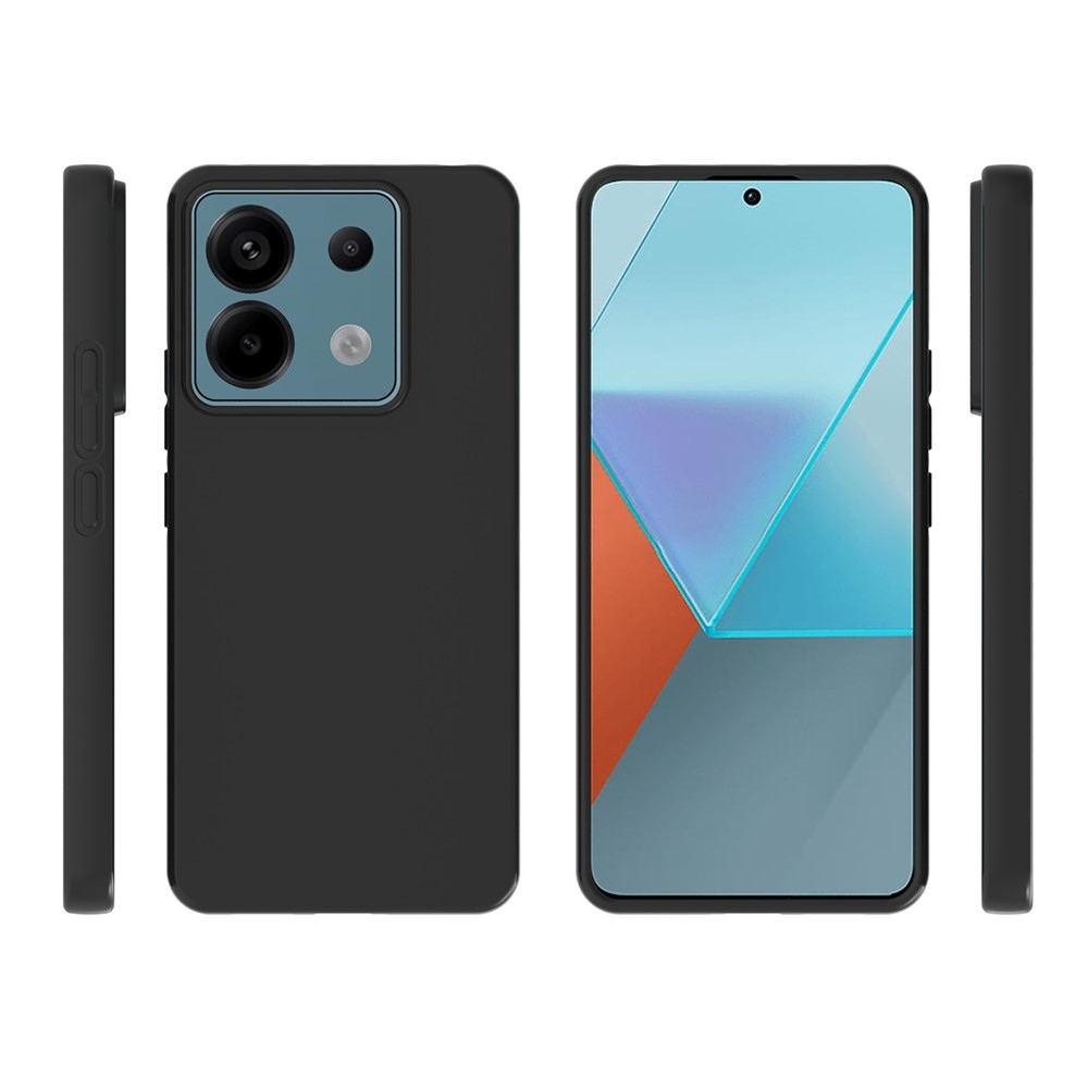 Fekete zselés tok a Xiaomi Redmi Note 13 Pro 5G/Poco X6 5G számára