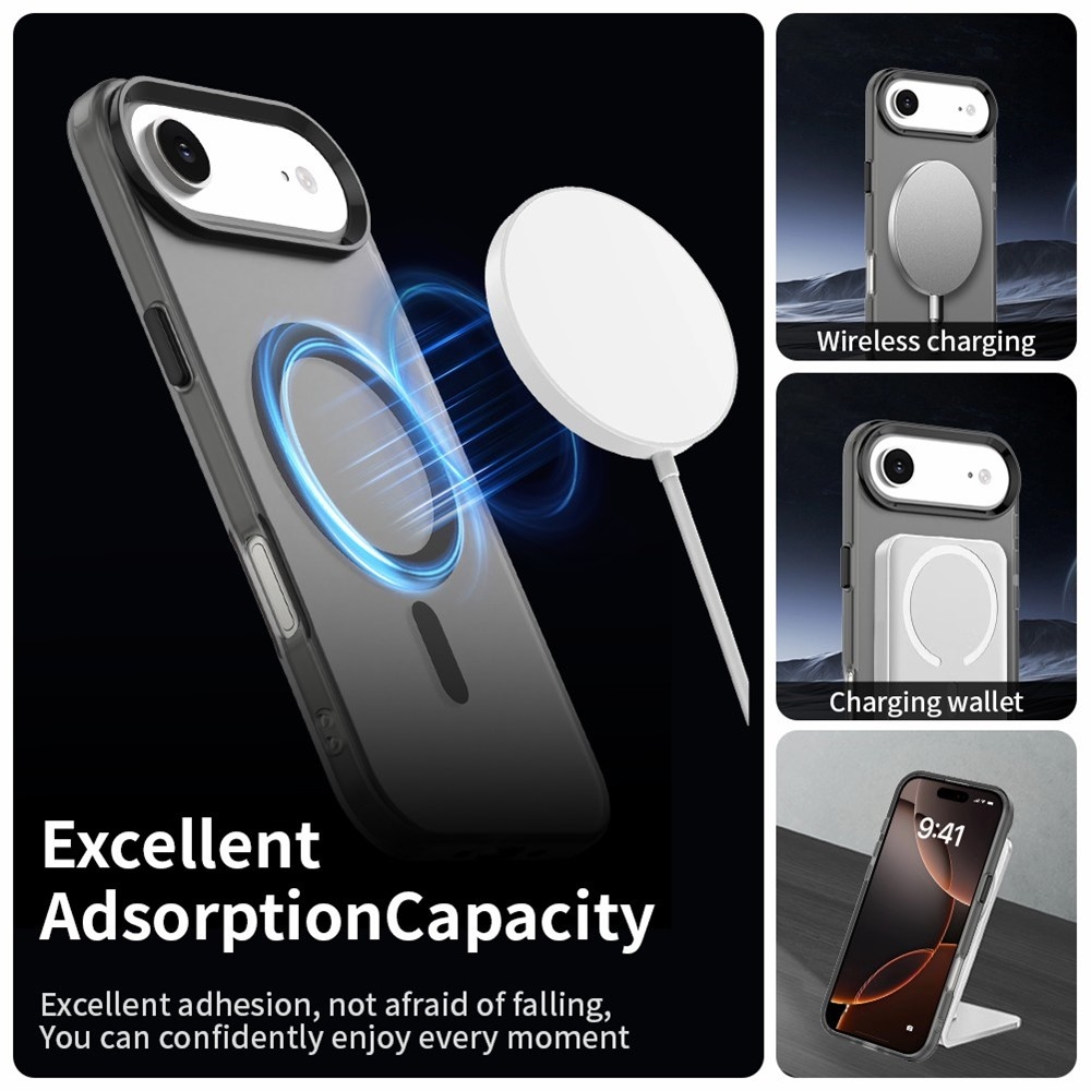 Candy MagSafe zselés tok iPhone 17 Air készülékhez - fekete