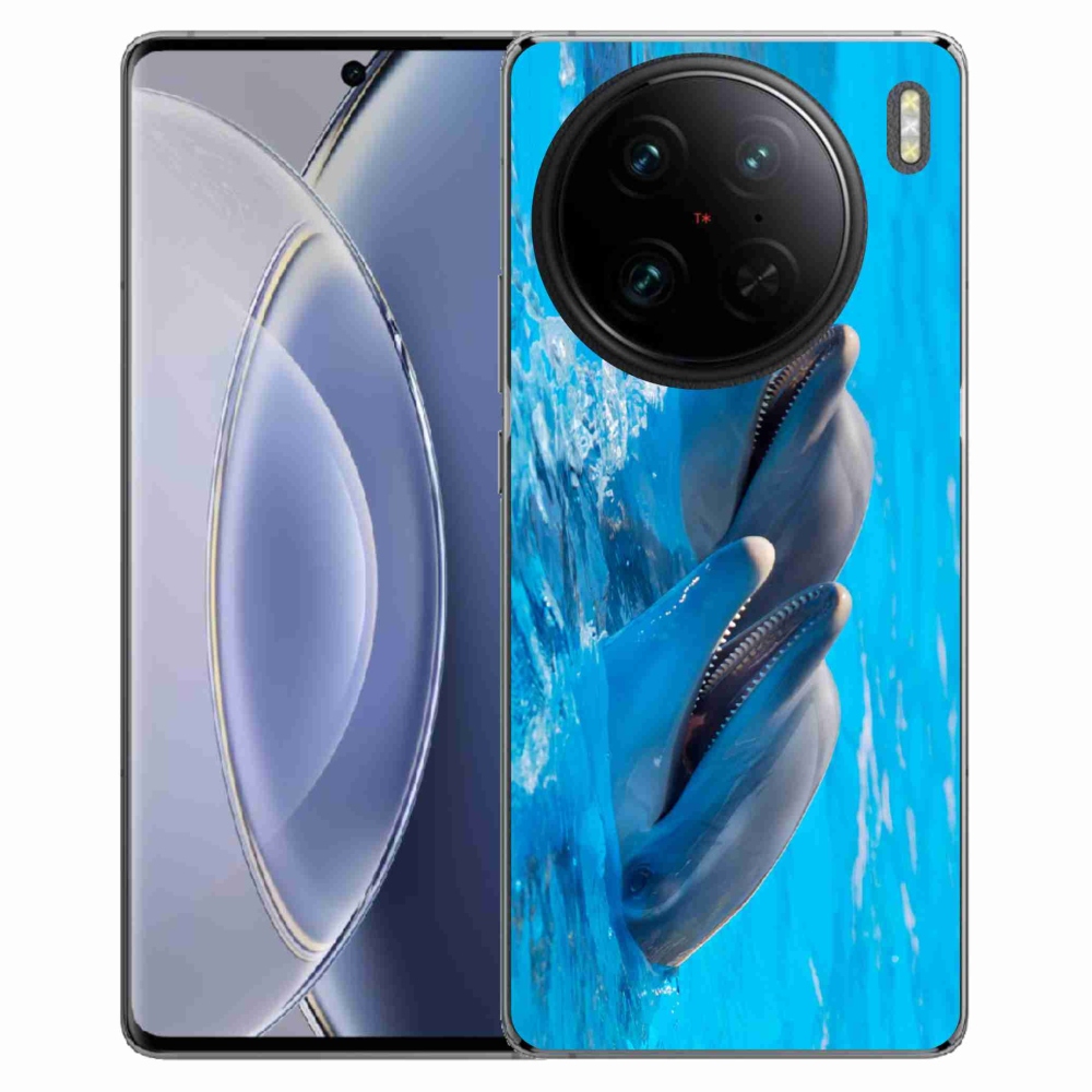 Zselés borítás mmCase a Vivo X90 Pro készülékhez - delfinek
