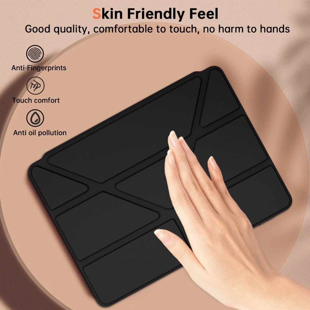 Origami intelligens pozicionáló tok Xiaomi Pad 7/7 Pro táblagéphez - fekete