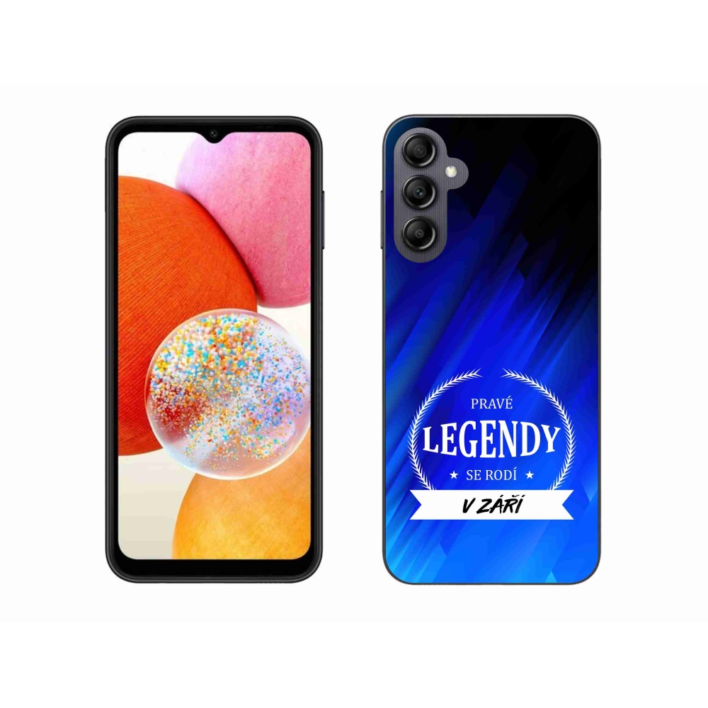 Gél borítás mmCase Samsung Galaxy A14 4G/5G - Legendák szeptemberben kék háttérrel