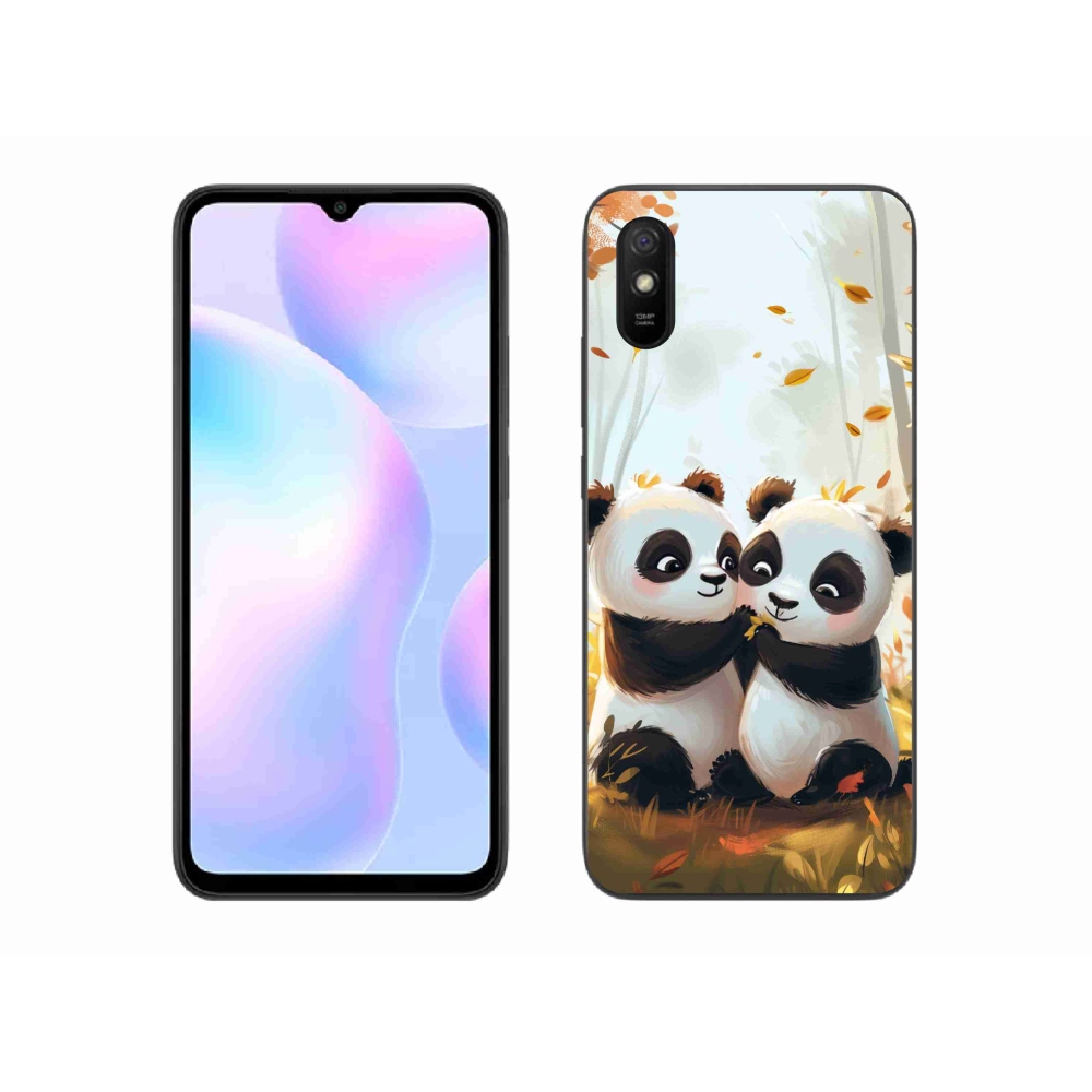Gél borítás mmCase a Xiaomi Redmi 9AT-hoz - pandák