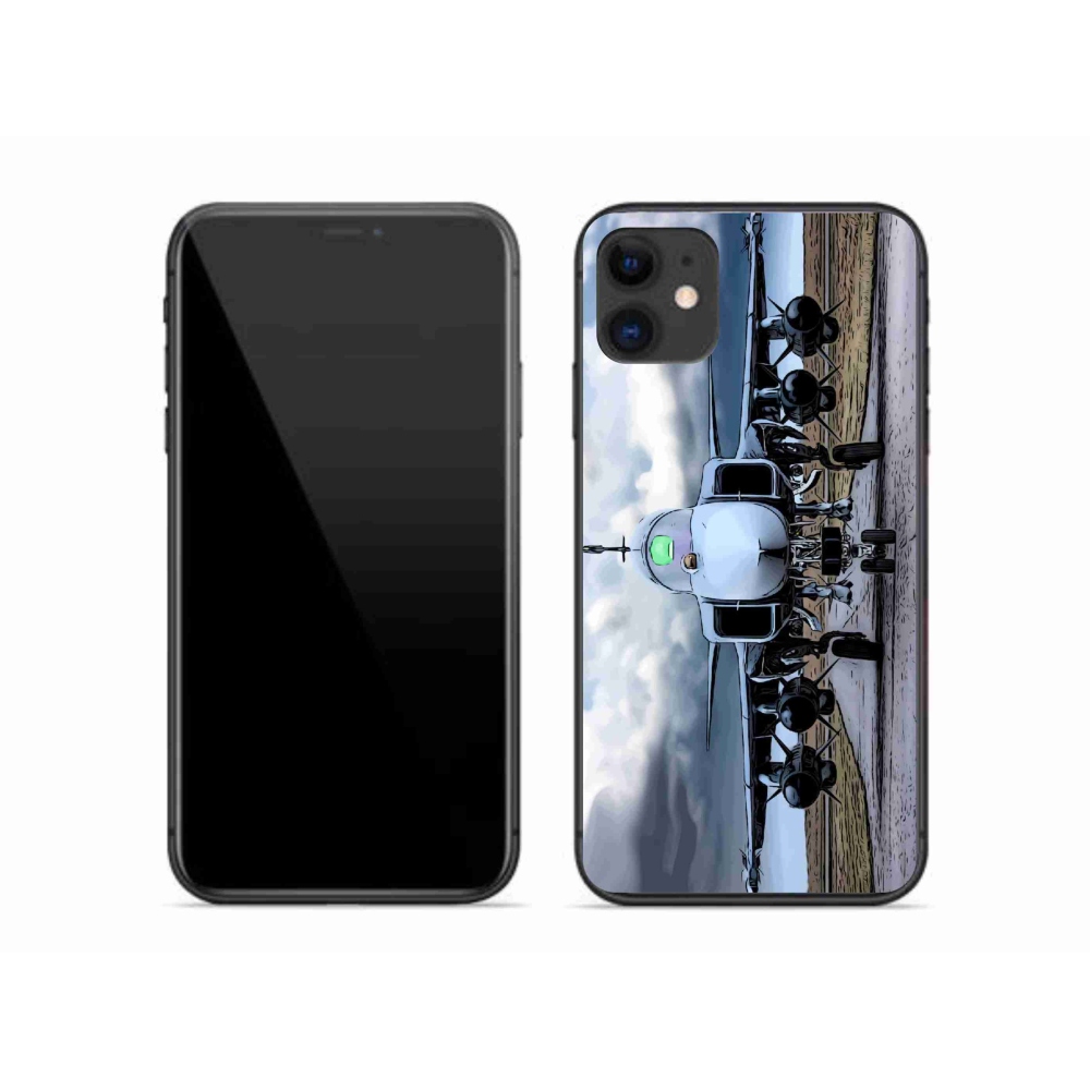 Zselés borítás mmCase iPhone 11 készülékhez - katonai repülőgépek